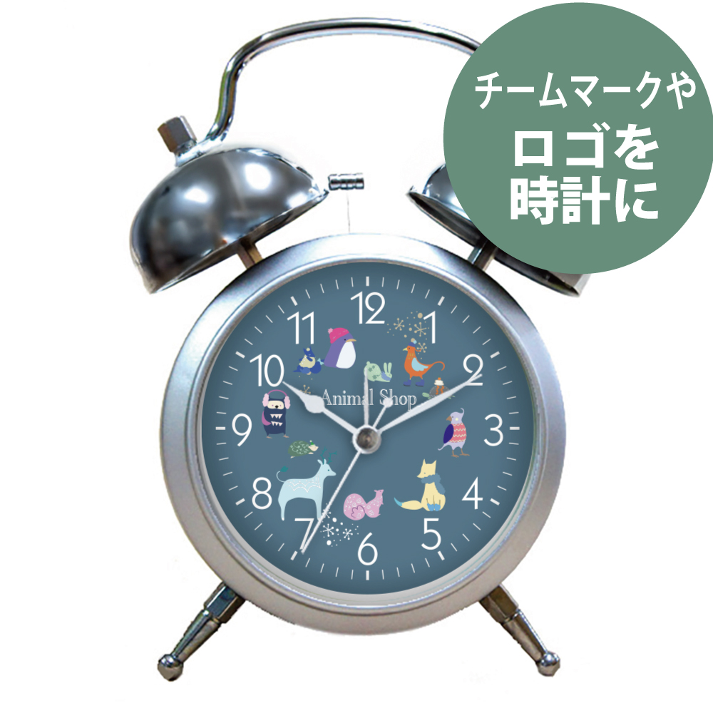 ツインベル目覚まし時計　ロゴ時計