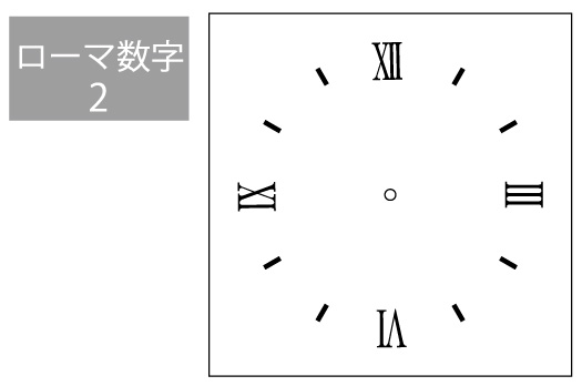 文字盤-ローマ数字2
