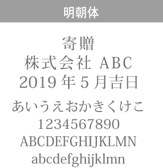 明朝体