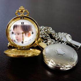 写真印刷懐中時計