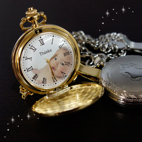 オリジナル時計専門店 チクタク屋 スターキッズ 写真タイプ 懐中時計 オリジナル時計